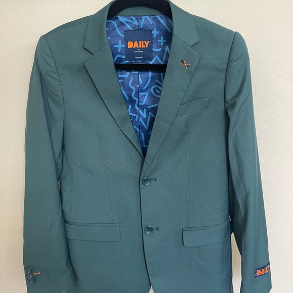 OppoSuits Other - DAILY by OppoSuits Teal Blazer with Blue Lining